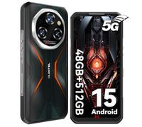 OUKITEL WP55 Pro 5G Rugged Smartphone, 48GB+512GB/2TB Telefono Indistruttibile Android 15, 11000mAh/33W, 108MP+20MP+8MP, 6.6” FHD+ 120Hz IPS Cellulare Robusto, 5G Dual SIM/NFC/OTG/GPS,Arancione