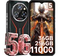 OUKITEL WP55 Rugged Smartphone Andriod 15 5G, 36GB+256GB/2TB Telefono Indistruttibile 11000mAh, 108MP+32MP+8MP Rugged Phone, 120Hz 6.6" FHD+, IP68/69K, Fingerprint/Face ID/Dual SIM/OTG/NFC/GPS