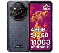 OUKITEL WP55 Ultra 5G Termocamera Rugged Smartphone Android 15-48GB+512GB/2TB Telefono Indistruttibile 11000mAh, 6.6" FHD+ Smartphone Indistruttibile 120HZ, 108MP/Fingerprint/Dual SIM/OTG/NFC/GPS, Gri