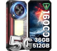 OUKITEL WP56 5G Rugged Smartphone Andriod 15, 36GB+512GB Telefono Indistruttibile 16000mAh, 1000LM Luce Campeggio, 108MP+32MP, 120Hz 6.8" FHD+, Rugged Phone 128dB Altoparlante, OTG/NFC/GPS