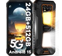 OUKITEL WP58 Pro Rugged Smartphone 5G, 24GB+512GB/1TB, 10000mAh Telefono Indistruttibile Android 15, 6.7"/120Hz Display, Dual Camping Light, 64MP, 5G Dual SIM Cellulare Antiurto/IP68 Impermeabile/NFC