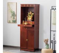 OUKMXSY Mobiletto per Altare con cassetto, Tavolo da Meditazione Cinese, Puja a 2 Livelli per Preghiere, culto, soggiorni, santuari, templi (Rosso, 172x60 cm/67,7x23,6 Pollici)