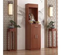 OUKMXSY Mobiletto per Altare, Legno per Il Giorno dei Morti con Contenitore, mobiletto Cinese per la ricchezza di Dio, espositore per Statue Fengshui, Soggiorno, Camera da Letto