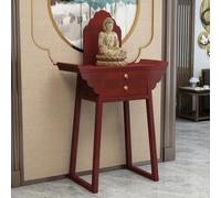 OUKMXSY Tavolo Altare Personale per Buddha, in Legno per Il Giorno dei Morti con Contenitore, Piastra Estraibile, mobiletto Cinese per Soggiorno (Rosso)