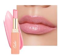 Oulac 2 in 1 Rossetto Pink e Balsamo - Idratante e Succoso, Trattamento Lucido per Labbra Secche, Screpolate e Fragili, Effetto Morbido Immediato, Formula Vegana 20 Pinky Swirl