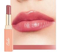 Oulac 2 in 1 Rossetto Rosso e Balsamo - Idratante e Succoso, Trattamento Lucido per Labbra Secche, Screpolate e Fragili, Effetto Morbido Immediato, Formula Vegana 17 Marsala