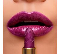 Oulac Rossetto Metallizzato Lucido Viola, Rossetti Glitter Senza Profumo, Perlato e Brillante, Colore Intenso Lunga Durata, Formula Idratante Nutre le Labbra, Vegan & Senza Glutine, 04 Sugar Plum