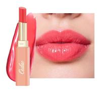 Oulac Rossetto Nutriente Rosa Corallo - Nutri e Ammorbidisci le Labbra, Texture Idratante, Lip Care, Idrata e Rimpolpa le Labbra Secche, Vegan, 11 Crace