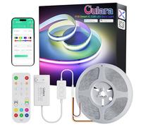 OULARA RGB Smart IC COB LED Striscia Indirizzabile 6M,24V Flessibili Multicolori LED Striscia Set,WIFI Controller lavorare con Alexa,Controllo APP/Modalità musica per Decorazione fai da te per feste