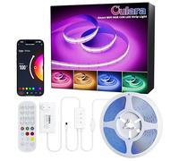 OULARA WIFI RGB COB LED Striscia 6M,Dimmerabile che cambia colore DC24V LED Striscia,Smart Funziona con Alexa/Google Assistente,Flessibile Multicolore Striscia per TV,Decorazione fai da te per Feste