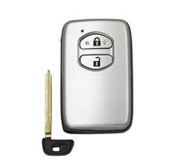 Oulesh Guscio Chiave Telecomando per Toyota Land Cruiser Prado 2010-2015, Custodia per Chiave remota a 2 Pulsanti con Chiave Non Tagliata