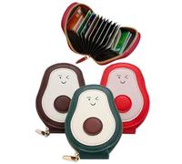 OuLi Store 3pcs Porta Carte A Forma Di Avvocato Piccolo Portamonete Multi Usi A Forma Di Avvocato Porta Carte Di Credito Chiusura Chiara Protezione RFID Similpelle