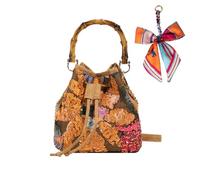 OuLi Store Paillettes Ricamo floreale Catena Borsa da sera a Scontro da Donna, Borsa serale Glitters, Borsa da Mano per Donne,San Valentino/giorno della madre/regali (Stile 3-Giallo)