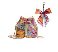 OuLi Store Paillettes Ricamo floreale Catena Borsa da sera a Scontro da Donna, Borsa serale Glitters, Borsa da Mano per Donne,San Valentino/giorno della madre/regali (Stile 1-Giallo)