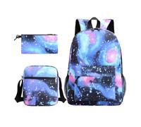 OuLi Store Zaino di Moda per Ragazza/Ragazzo, Zaino Casual per Laptop - Set a 3 Pezzi Zaino per Donne/Uomini (Color 1)