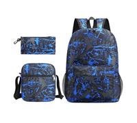 OuLi Store Zaino di Moda per Ragazza/Ragazzo, Zaino Casual per Laptop - Set a 3 Pezzi Zaino per Donne/Uomini (Color 6)