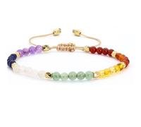OULIGET Braccialetti con perline di pietra per yoga, elegante braccialetto elasticizzato con perline per donne, braccialetti pirituali con cristalli, meditazione, relax e ansia, Medio, Plastica, Non