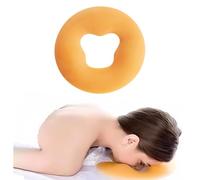 OULIGET Cuscino per massaggio viso in silicone, supporto per la testa da viaggio, per la cura della pelle del salone di bellezza, colore: giallo