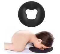 OULIGET Cuscino per massaggio viso in silicone, supporto per la testa da viaggio, per la cura della pelle del salone, colore: nero