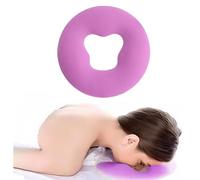 OULIGET Cuscino per massaggio viso in silicone, supporto per la testa da viaggio, per la cura della pelle del salone di bellezza, colore: viola