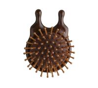 Ouliget Pettine massaggiante a cuscino d'aria, mini massaggiatore in legno per cuoio capelluto, spazzola districante portatile da viaggio per ridurre la rottura dei capelli, spazzola districante