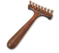 OULIGET Set di strumenti per massaggio Gua Sha in legno, pettine per raschiare il cuoio capelluto, strumento Gua Sha in legno naturale per mal di testa, schiena, collo, spalle, rilassamento del collo