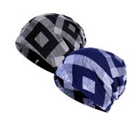 Oulitigy Cappello Chemio 2 Pacchetti di Copricapo Cappello A Berretto in Jersey Bandana Multifunzionale Slouch