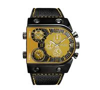 Oulm CH164 - Orologio da uomo Steampunk con scheletro meccanico automatico in lega di acciaio inossidabile N9000 Iii