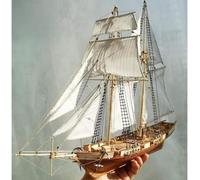OUlxxluo Kit Modello di Nave da Costruire per Adulti, Scala 1:96 Barca a Vela in Legno Classica Fai da Te - Regali