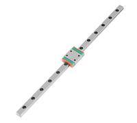 Oumefar 1 pezzo di guida lineare in acciaio, guida lineare con cuscinetti scorrevoli, blocco sede del cuscinetto lineare (200mm)