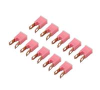 Oumefar 10pcs Terminali Maschili Dritti 30A 32V, Conduttore in Ottone ABS FUSTION LOCK per la Sostituzione della Scatola di Fusione Automobilistica