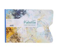 Oumefar 1pcs 25 Sheets Disposable Palette Professional Gouache Oil Painting Palette Pad for White Paper