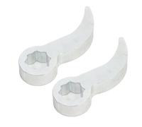 Oumefar 2 PCS Adattatore Crowbar Head Duty Duty 8 Points Drive Pry Lever Strumento per 1/2 Pollici di Interruttore a Cricchetto Meccanica Professionale CRV Acciaio 3 X 1 Pollici