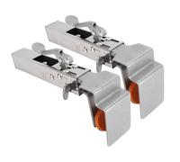 Oumefar 2 Pcs Morsetto di Installazione Anteriore del Cassetto, Lega di Alluminio Regolabile Utilizzo del Pannello del Cassetto di Fissaggio del Pannello per Mobili per Mobili per