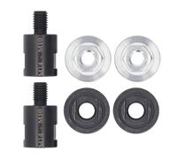 Oumefar 2 Set Angolo Smerigliatore Femmina a Maschio Adattatore in Lega Acciaio Calore Trattata M14 M10 Convertitore per Accessori per Macinazione Filettati per Trapano Seghe (M14 a M10)