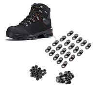 Oumefar 20 PCS Ganci per Stivali Raccordi in Pizzo Asola in Lega Accessori per Arrampicata con Occhiello con Rivetti per Escursione nel Campo di Riparazione