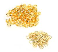 Oumefar 200 pezzi 6 mm scarpe in metallo occhielli Occhiello in Metallo Strumento kit di strumenti rivetto foro cavo per scarpe in pelle oro ottone fatte a mano accessori artigianali