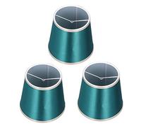 Oumefar 3 Pezzi di Paralume in Stoffa a Botte con per Lampadina, Paralume Fatto a Mano per Lampade da Tavolo, Lampadario, Lampadine a Candela E14, 5,9x5,5x4,3 Pollici