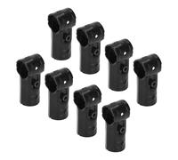 Oumefar 8 Set di Morsetti per Tubi a Forma di Forma da 28 Mm per Brontolio in Metallo Pesante con Bulloni e Dadi per Scaffale a Catena a Collegamento a Ginnastica in Acciaio