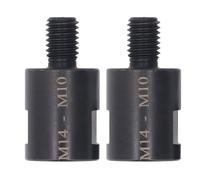 Oumefar Adattatore di Smerigliatrice Angolare 2pcs, Convertitore Filo in Acciaio CVR M10 M14, Connettore di Interfaccia Femmina a Maschio per Pad di Lucidatura a Bit per Trapano (M14 a M10)