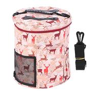 Oumefar Borsa Portaoggetti per Maglia, Borsa Portaoggetti per Uncinetto, Barile Grande Leggero Facile da Trasportare, per Accessori per Strumenti da Cucire con Ago (botte grande)