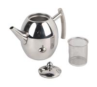 Oumefar Caffettiera in acciaio inox teiera tè caldo contenitore acqua bollitore con filtro infusore per ristoranti sale conferenze Soggiorno(1500ml)