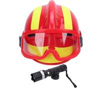 Oumefar Casco di Salvataggio Search di Salvataggio di Salvataggio di Sicurezza Alte Alte PC Elmetto Regolabile con Design Riflettente Leggero per i Siti di Costruzione Mineri Oil Worker (Rosso)