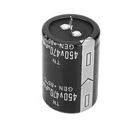 Oumefar Condensatore Elettrolitico in Alluminio 450V 470μF Resistente Alle Alte Temperature per Saldatrici Inverter 4 Pezzi 35x50mm