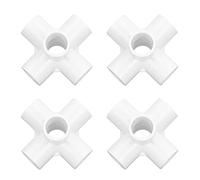 Oumefar Connettore a Gomito Ad Angolo per Tubi in PVC a 6 Vie per Tubi dell'Acqua, Mobili, Giunti per Serre - Set di Raccordi per in PVC da 10 Pezzi per Uso Interno Ed Esterno (#1)