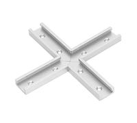 Oumefar Connettore per Binario a T da 4 Pezzi Ad Alta Precisione in Lega di Alluminio per la Lavorazione del Legno, Larghezza 30 Mm Adatto per Utenti di Tavole Ribaltabili per Seghe Circolari