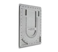 Oumefar Contenitore di immagazzinaggio del Bordo di Disegno del branello del Supporto della Collana del Bordo di Perline floccate Bordato