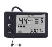 Oumefar Display LCD per Bici Elettrica S866, Schermo Grande Retroilluminato, IP65 Wasserdicht, 24V 36V 48V Compatibile, Facile Installazione, per Manubri 22.2mm