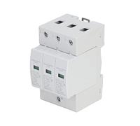 Oumefar Dispositivo di Protezione Contro le Sovratensioni, Protettore di Tensione Affidabile per Scatola di Distribuzione, Indicatore Chiaro, Facile Installare per Uso Domestico (3P 385V)