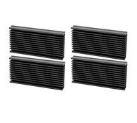 Oumefar Dissipatore di Calore in Alluminio di Alta qualità, Dissipazione del Calore Efficiente per Amplificatore/scheda Madre, Aletta di Raffreddamento 4 Pezzi